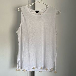 J.Crew Sleeveless Linen Shirt